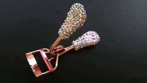 Holographic Glass Crystal Ab Rhinestone Lash Curler Diamond Bling