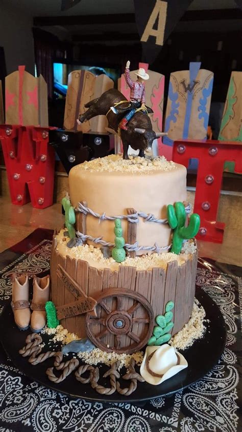 Cowboy Western Cake Boys Rodeo Cake Cowboy Birthday Cakes Western