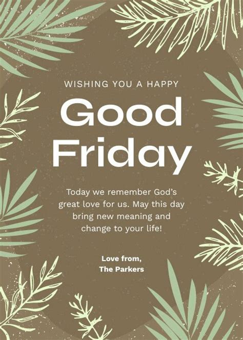 Happy Good Friday Wishes Free Cards Template Piktochart