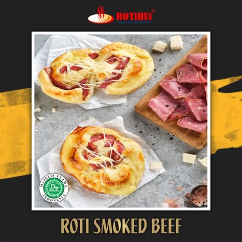 Jual ROTI SMOKED BEEF CHEESE DAGING SAPI ASAP KEJU ROTIHUI ISI 10 PCS