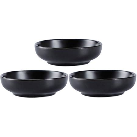 UPKOCH Set Of 3 Ceramic Dipping Sauce Bowls Round Soy Sauce Dip Bowls