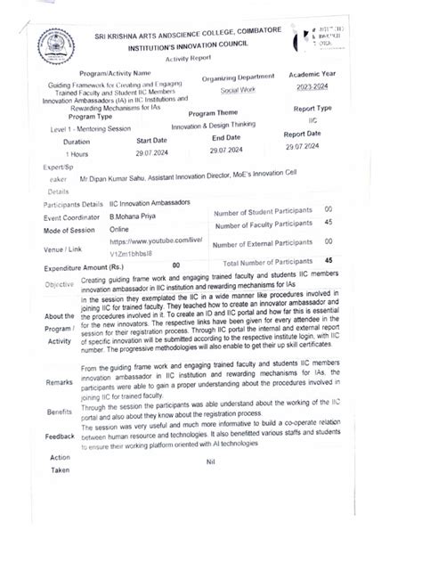 Guiding framework for creating and engaging trained faculty and student ...