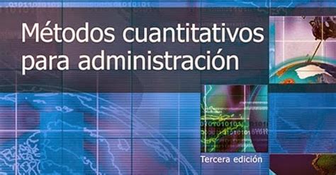 Libros Y Revistas M Todos Cuantitativos Para Administraci N Ra