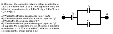 Consider The Capacitor Network Below A Studyx