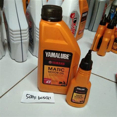 Paket Oli Yamalube Matic Oli Mesin 0 8 Lt Oli Gear 100 Ml For All