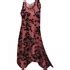 Plus Size Black Rose Dawn Sharktail Hem Cotton Swimsuit Cover Up Dress