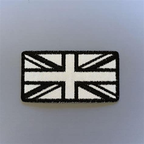 3 British Uk Flag Reflective Union Jack Iron On Sew On Patch Patchers