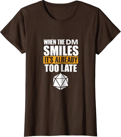 When The Dm Smiles It S Already Too Late T Shirt Clothing Shoes And Jewelry