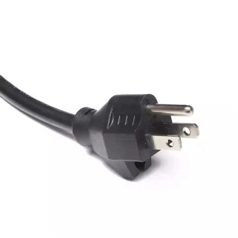 UL Approved 3 Pin Prong Plug Cable USA 3pin 10A 13A 15A AC Cords