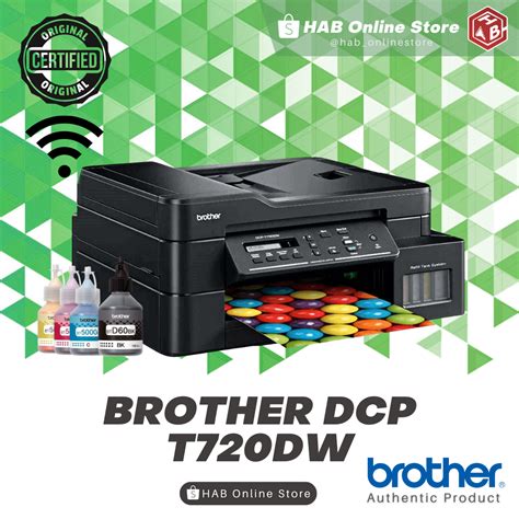 Brother Dcp T720dw Ink Tank W Original Ink Wireless Wi Fi Printer