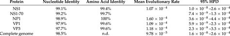 Nucleotide Identity Percentages And Rates Of Substitution Of Four Genes