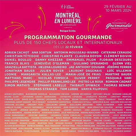 Pour les 25 ans du Festival Montréal en Lumière une pluie d étoile et