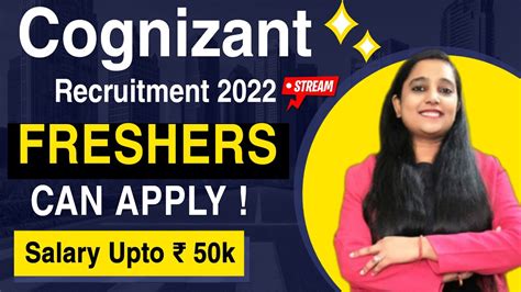 Cognizant Recruitment 2022 Package 6 Lakhs Cognizant Jobs For