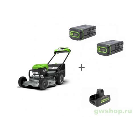 Комплект: Газонокосилка аккумуляторная Greenworks LM221S, без АКБ и ЗУ ...