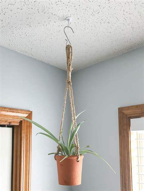 Two Ways To Install A Ceiling Hook For Plants Pretty Handy Girl