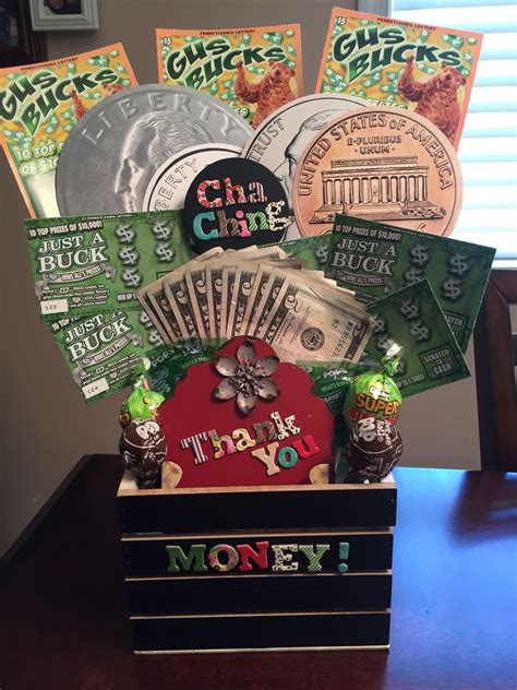 Money T Basket Graduation Money Ts Lotto Tickets Original T