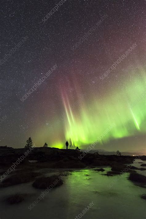 Aurora borealis, Norway - Stock Image - C023/2386 - Science Photo Library