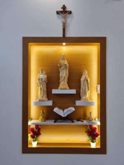 Prayer Room Designs By Civil Engineer Nidhin Ponnakkampadan Malappuram