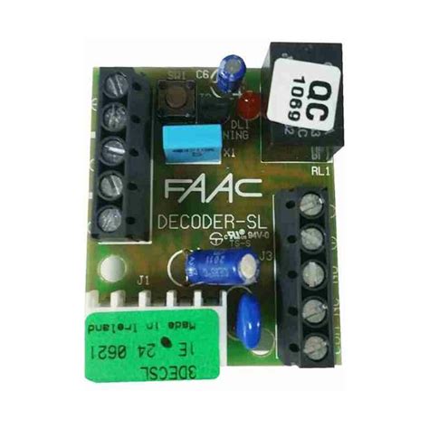 Decoder Sl Faac 785506 Automazione Automatismi Originale Garanzia Nuovo