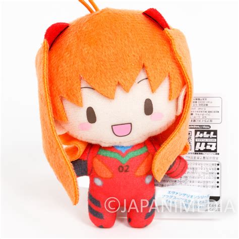 Evangelion Asuka Langely Plugsuit 2 Mini Plush Doll Sega Japan Anime