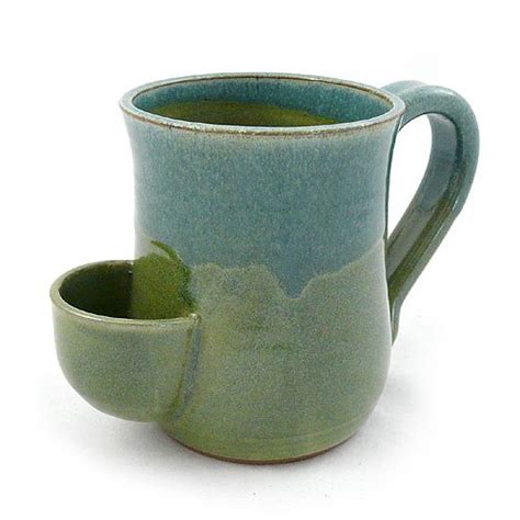 Modern Artisans Tea Mug Hand Sculpted Stoneware With Tea