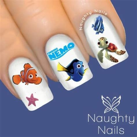 50 X Finding Nemo Dory Disney Nail Water Transfer Decal Sticker Art