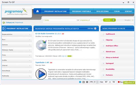 Galeria zdjęć Zrzuty ekranu Screenshoty ScreenToGif