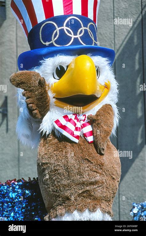 Sam the Olympic Eagle was the mascot of the 1984 Summer Olympics Stock ...