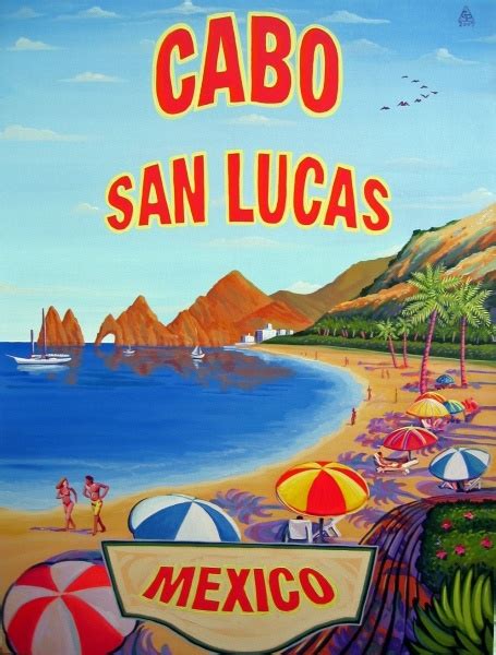 Welcome To Los Cabos Retro Travel Poster Vintage Travel Posters Travel Posters