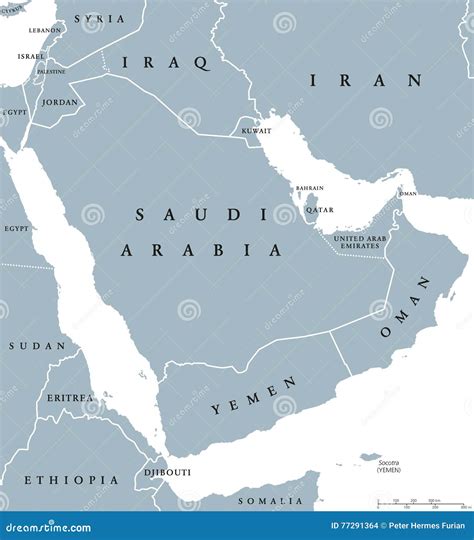 Arabian Desert Map Africa