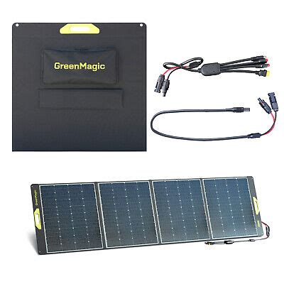 Greenmagic W V Portable Foldable Solar Panel For Generator Power