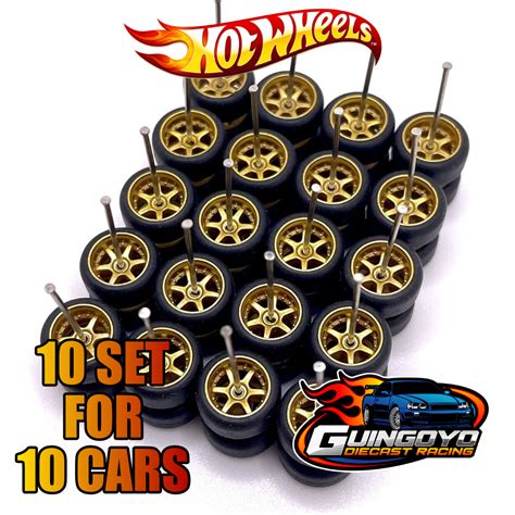 Hot Wheels MIXED RANDOM Real Riders Wheels Rims Tires Set Lot For