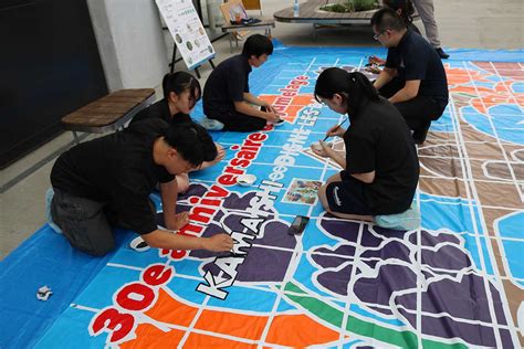 姉妹都市提携30周年 ディーニュ・レ・バン市代表団 9月来釜 市民らが歓迎の巨大アート制作 かまいし情報ポータルサイト〜縁とらんす