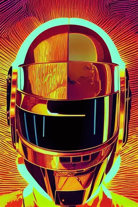 Stunning Portrait Of Daft Punk Artstation Winner By Stable Diffusion