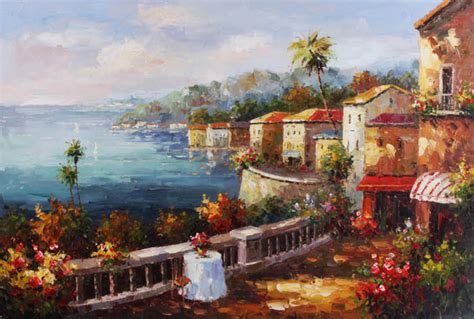 Mediterranean Paintings N32 - Art in Bulk