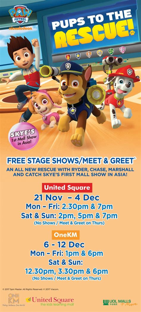 Paw Patrol Pups To The Rescue Live Shows Meet And Greet United