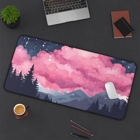 Mouse Pad Desk Mat Pink Mouse Pad Large Desk Mat Kawaii Mouse Pad