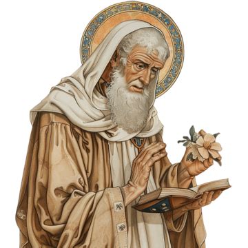 Saint Benedict Of Nursia Colored Saint Blessed Europe PNG