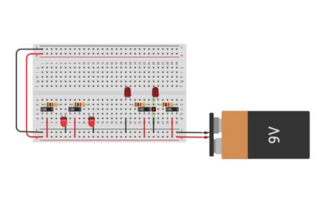 Circuit Design Parallel Circuit Tinkercad