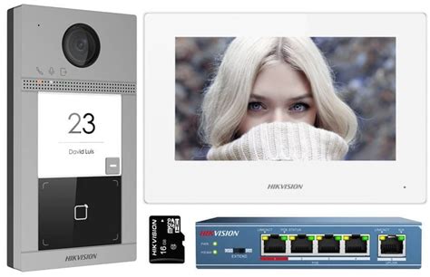Wideodomofon Ip Hikvision Ds Kis S Czytnik Switch Poe Wideodomofony Pl