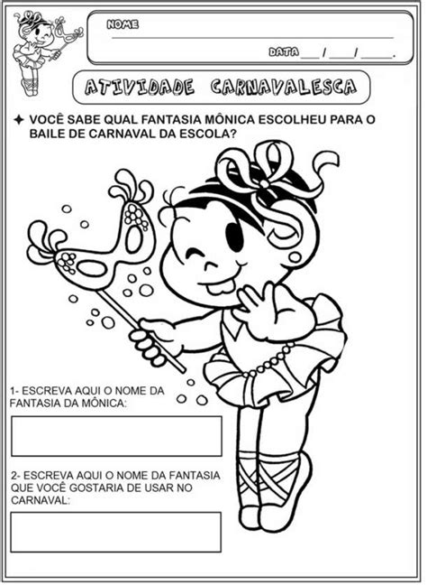 Atividades De Carnaval Para Educa O Infantil Baixe Gr Tis