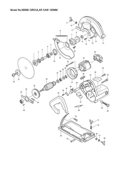 Part Diagram 5806b Makitamy