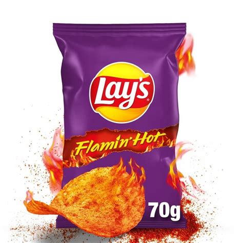 Lay s Flamin Hot Chipsy ziemniaczane o smaku bardzo pikantnym g Zakupy online z dostawą do