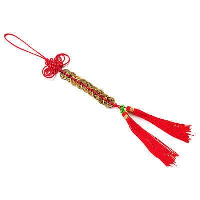 Nine Emperors Coins With Mystic Knot Tassel Buy Fengshui