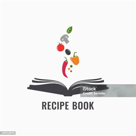 Buku Resep Dengan Sayuran Buku Masak Atau Buku Resep Di Latar Belakang