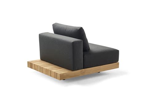 Solpuri Plateau L Modul Sitz Rücken inkl Polster Teak Anthracite