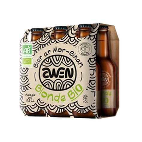 Bière blonde BIO Awen 5 pack de 6 x 25 cl La Belle Vie Courses