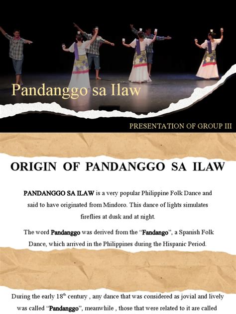 Pandanggo Sa Ilaw | PDF | Dances | Performing Arts