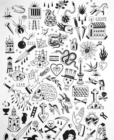 Doodle Tattoo Ideas Printable Calendars At A Glance