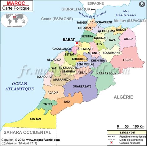 Carte Maroc Voyage Carte Plan